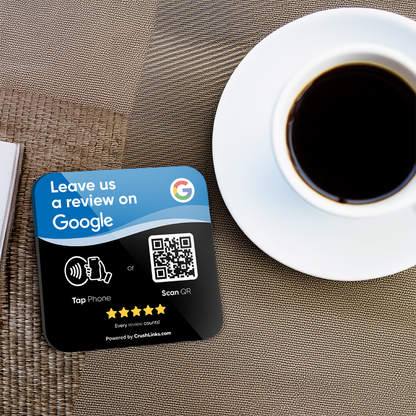 NFC Acrylic Google Review Plate - Black